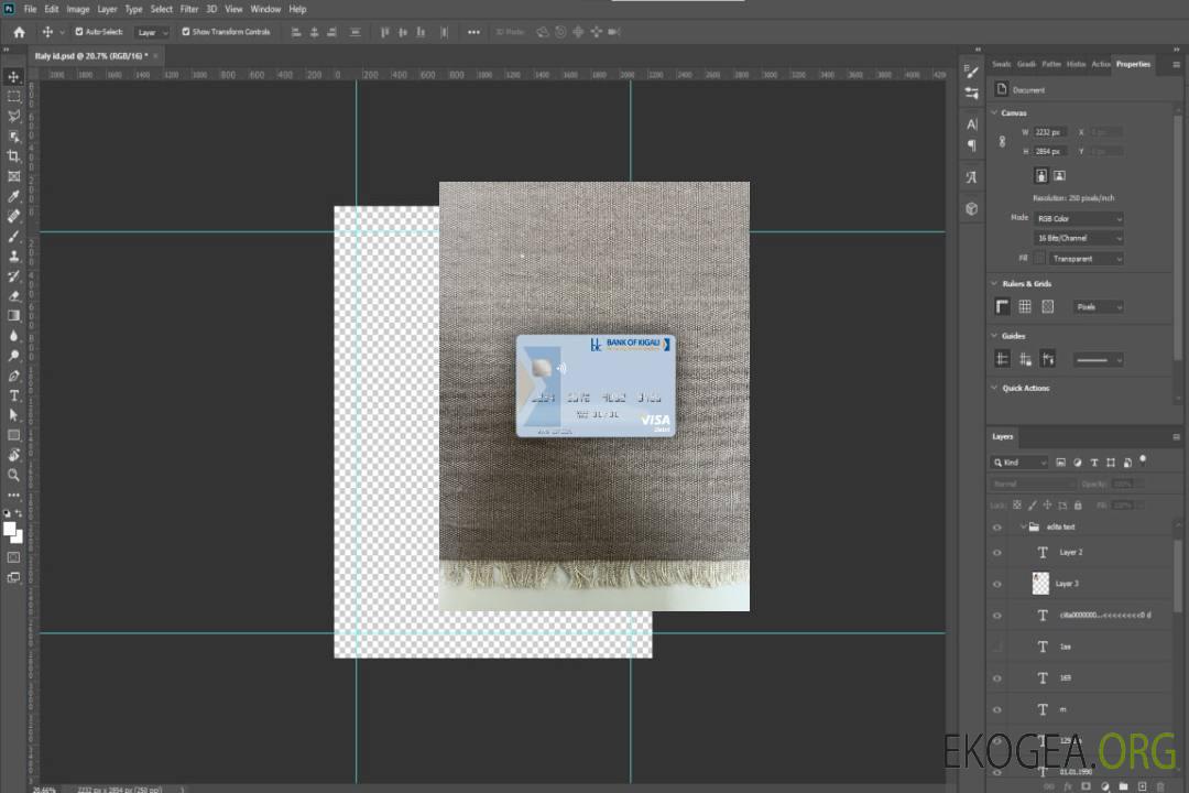 Banque du Rwanda de Kigali carte de débit visa photolook , avant template Banque du Rwanda de Kigali carte de débit visa photolook , avant template